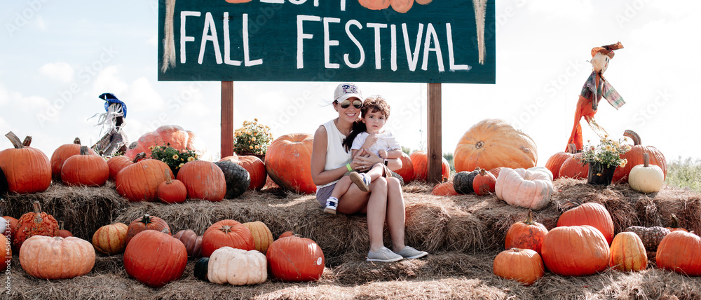 farmer mikes pumpkin patch fall festival in bonita springs florida stock photo royalty free